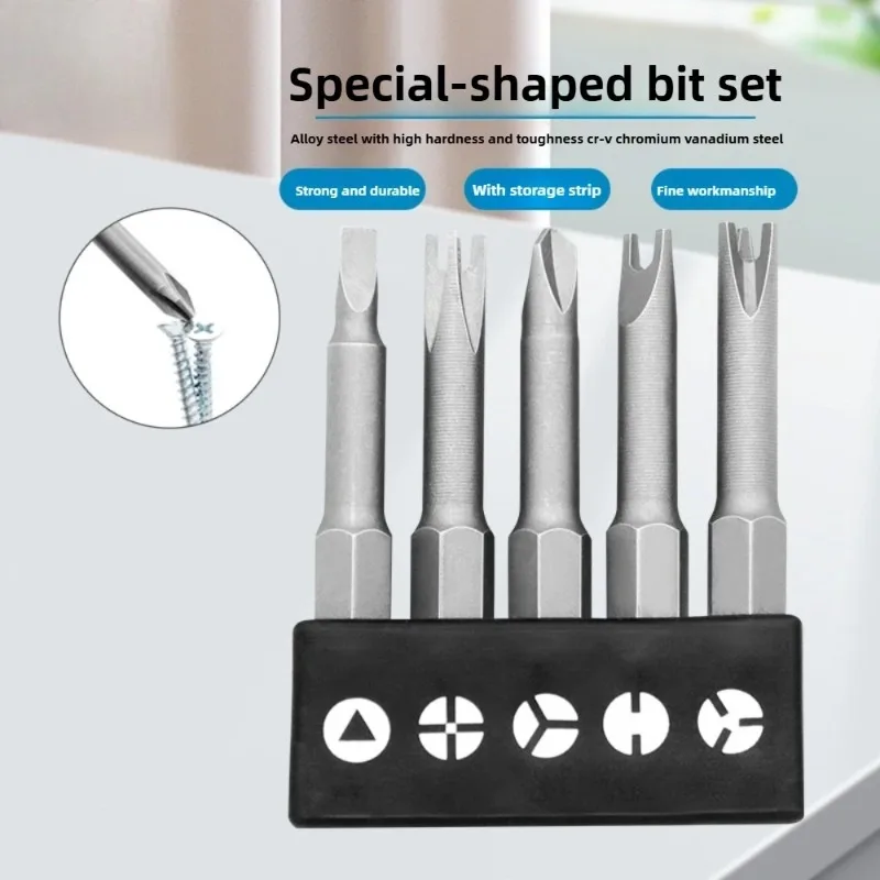 خاص على شكل 50 مللي متر على شكل حرف U Y-نوع مثلث داخلي عبر ثلاث نقاط مفك بت مجموعة L-أداة مفتاح الربط عدة للعمل الدقيق