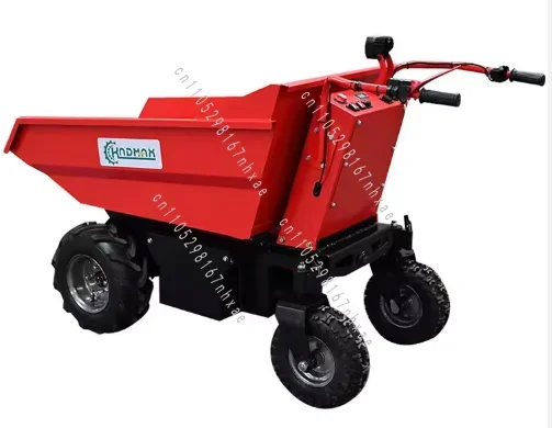 Electric Self Loading Mini Wheel Dumper Small Powered Barrow 500kg 4x4 for Sale China Micro