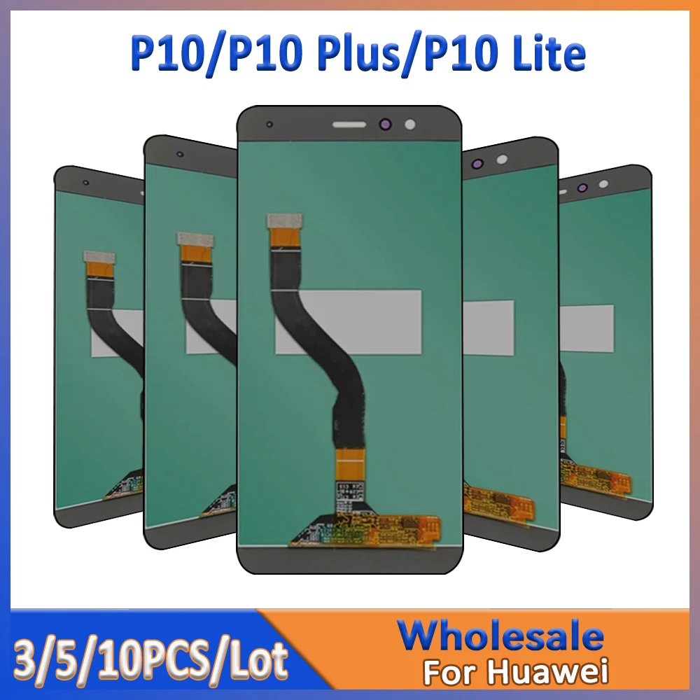 

Для Huawei P10 P10 Lite P10 plus сенсорный ЖК-экран в сборе, оптовая продажа, 3/5/10 шт., много сенсорного дисплея для серии HUAWEI P10
