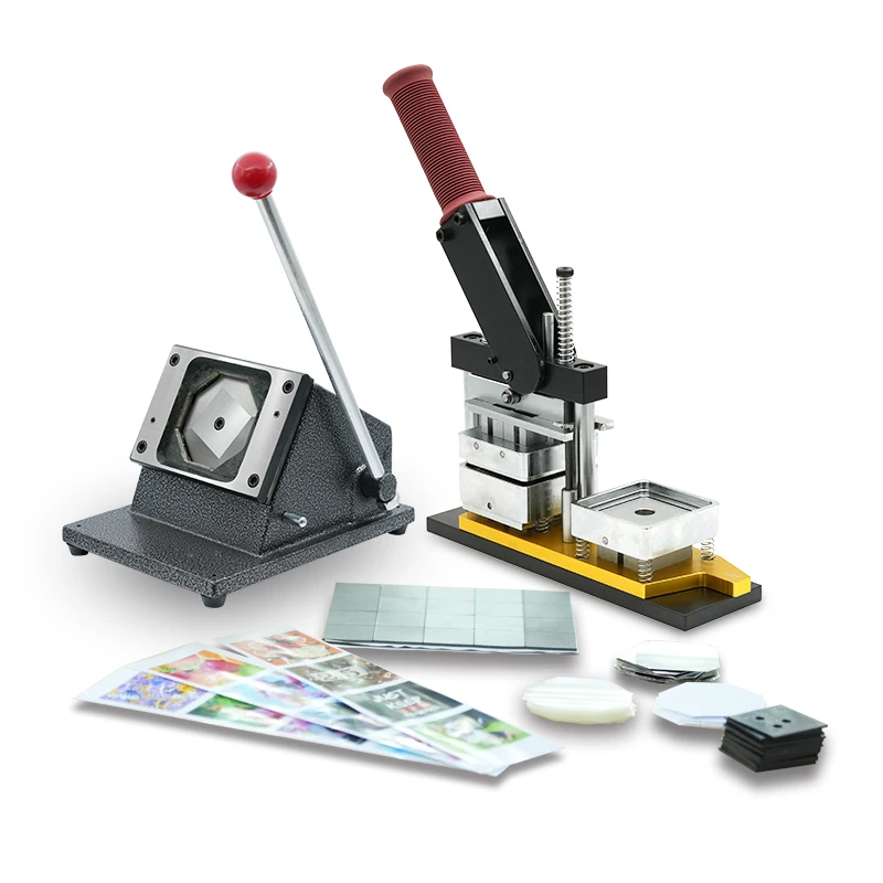 

50mm Industrial Grade Badge Making Machine | All Metal Press & Cutter Combo | 200 Material Sets Included