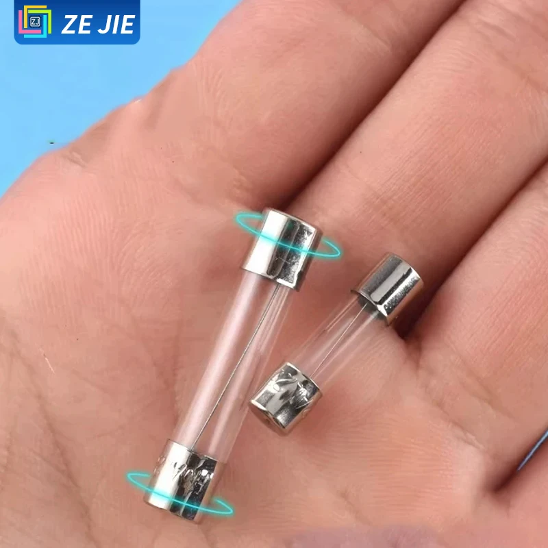 Glass Fuse Tube Fuse Link 520mm / 630mm, 250V, 0.5A/1A/2A/3A/4A/5A/10A