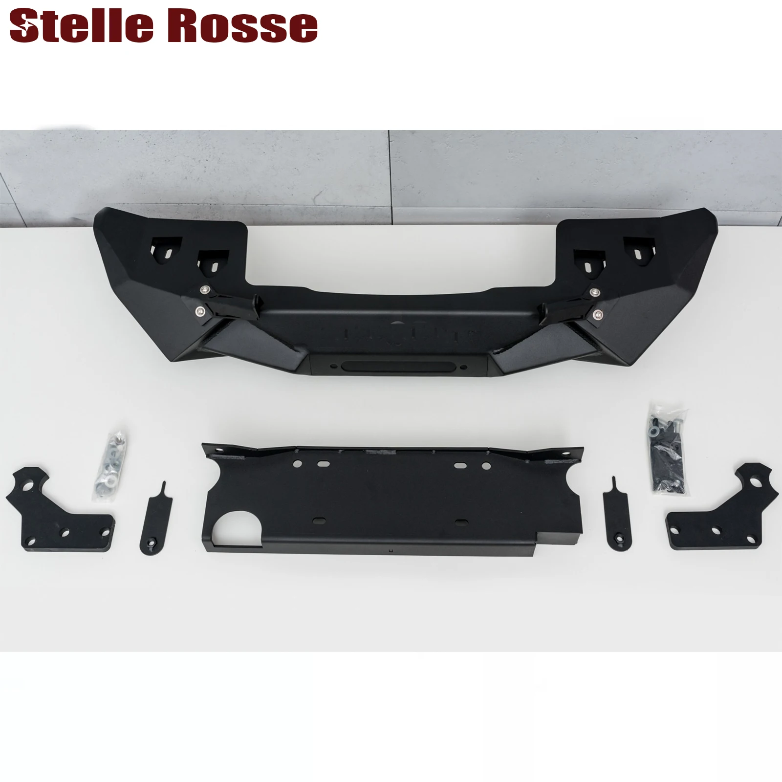 Aluminum  Aggressive Front Bumper For Jeep Wrangler Jk 07-17 Modify Part