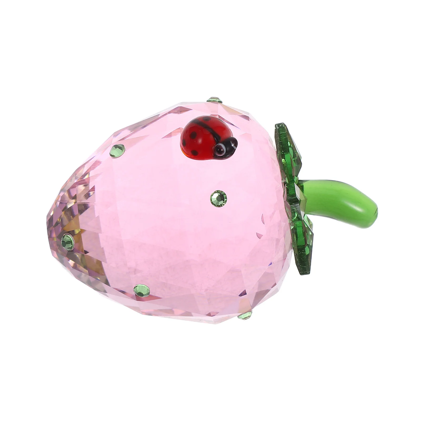 كريستال الفراولة منضدية الديكور تصميم نابض بالحياة حجم صغير فكرة هدية إبداعية براعة رائعة لهجة المنزل #6