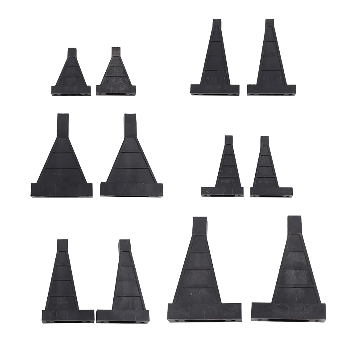 10Pcs nylon T-type engine holder 38x48 isosceles 44 * 68 eccentric, fixed-wing aircraft engine, bracket