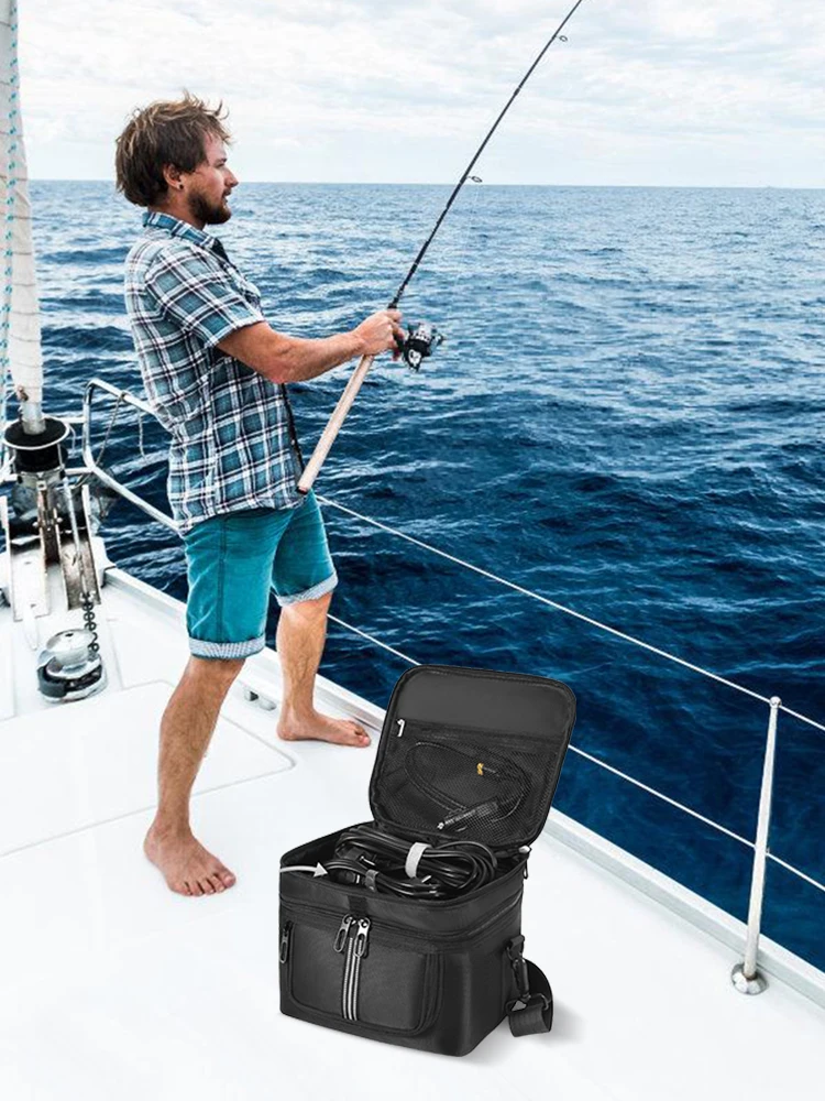 حقيبة حمل لـ Ef Ecoflow River 2 حقيبة تخزين حقيبة حمل للسفر حقيبة تخزين للسفر مضادة للسقوط مع حزام كتف ومقبض