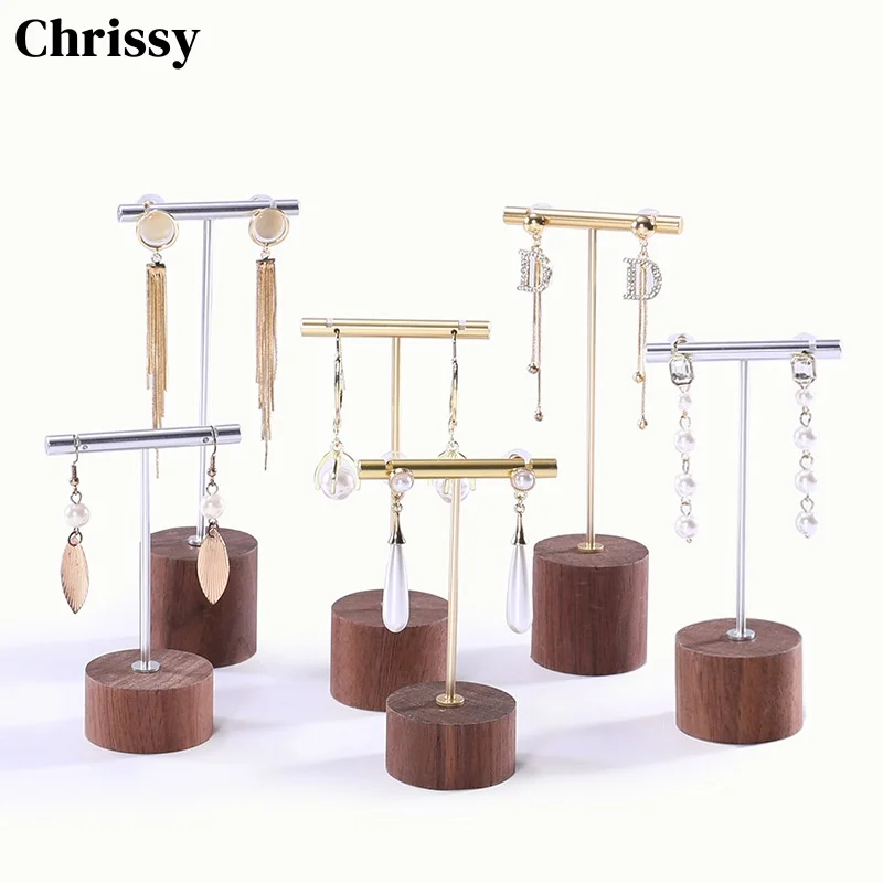 

Деревянный держатель для сережек, органайзер для сережек из орехового дерева, подвесная подставка, подставка для колец, коробка, чехол, стойка, вешалка для ювелирных изделий, реквизит