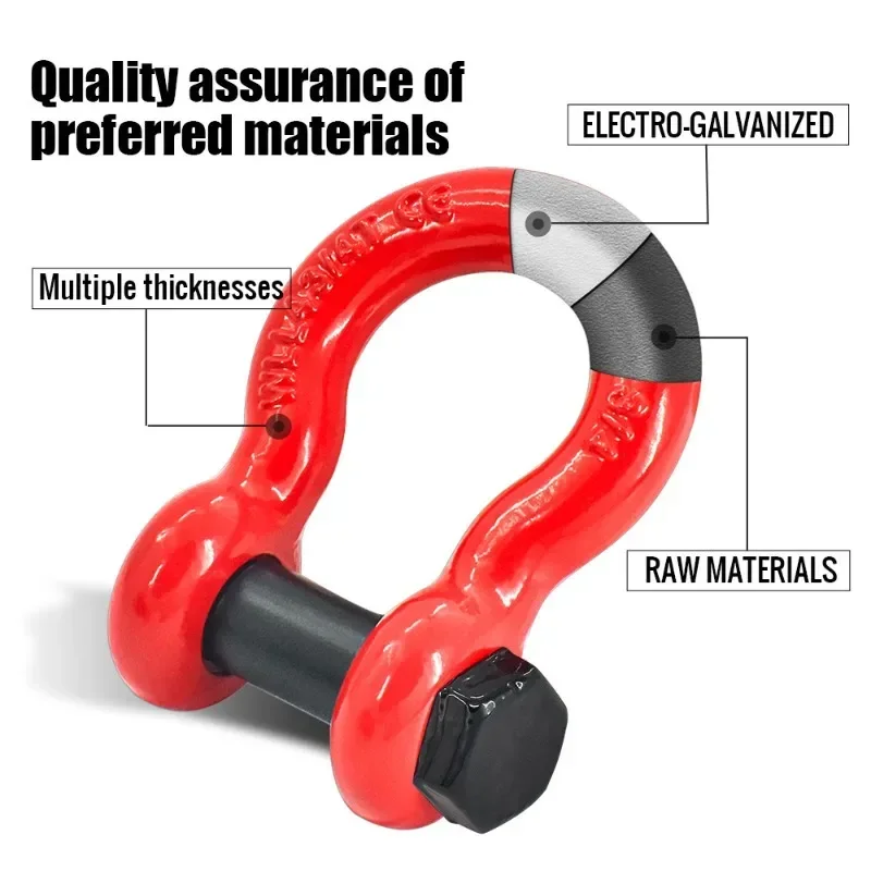 Shackle car parts D-type American style Shackle forging G2130 bow type with nut