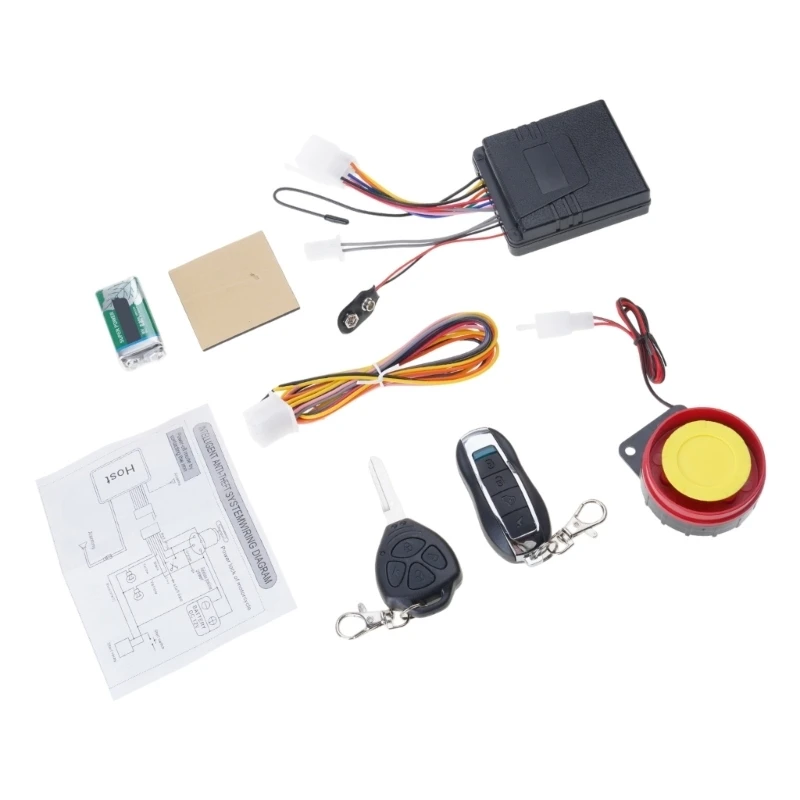 Waterproof Anti Theft Device For Motorcycles Including Start Functionality