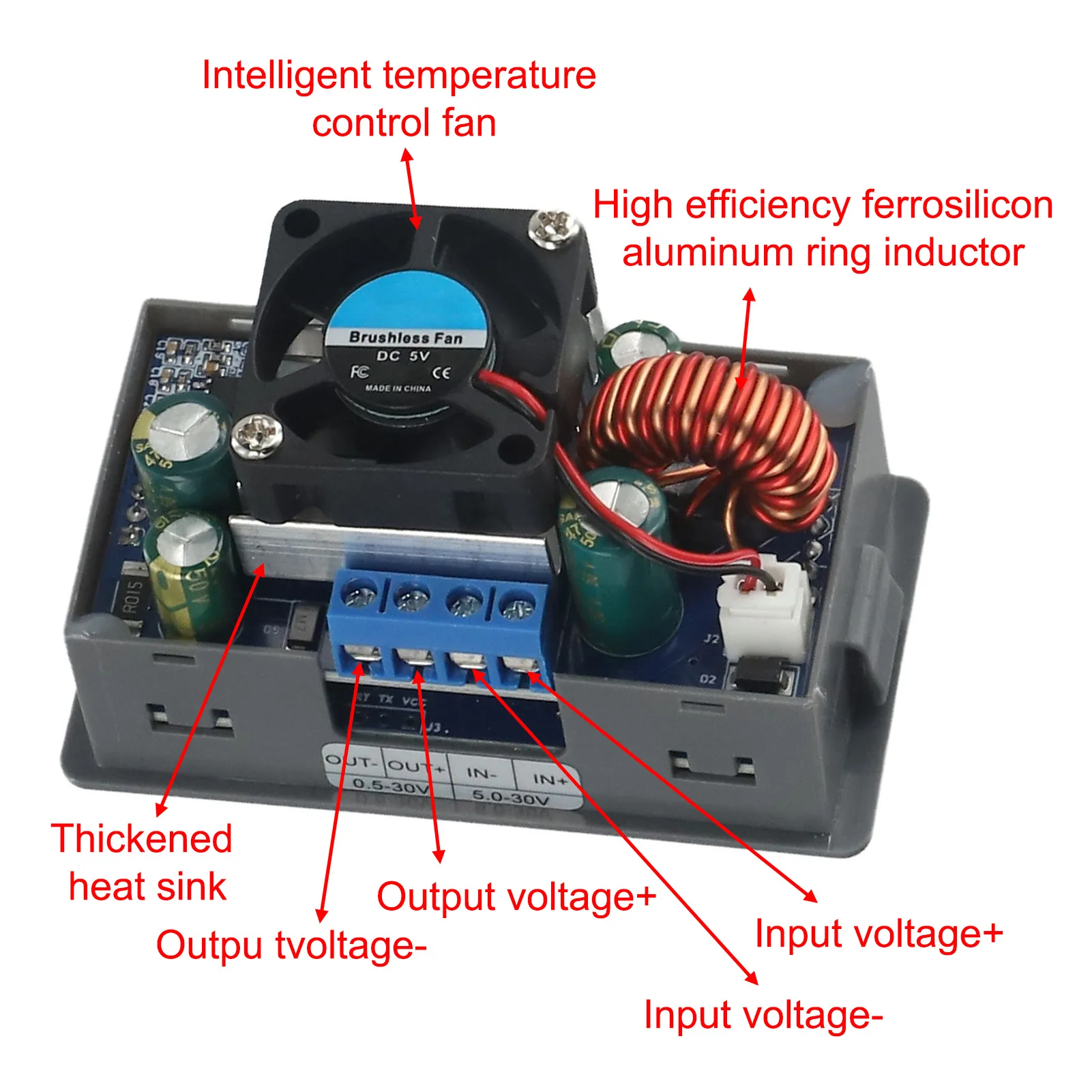 ZK-5KX Programmable Power Supply CNC DC Adjustable Regulated Power Supply Ot16 LCD Can Display Input/output Multiple Software