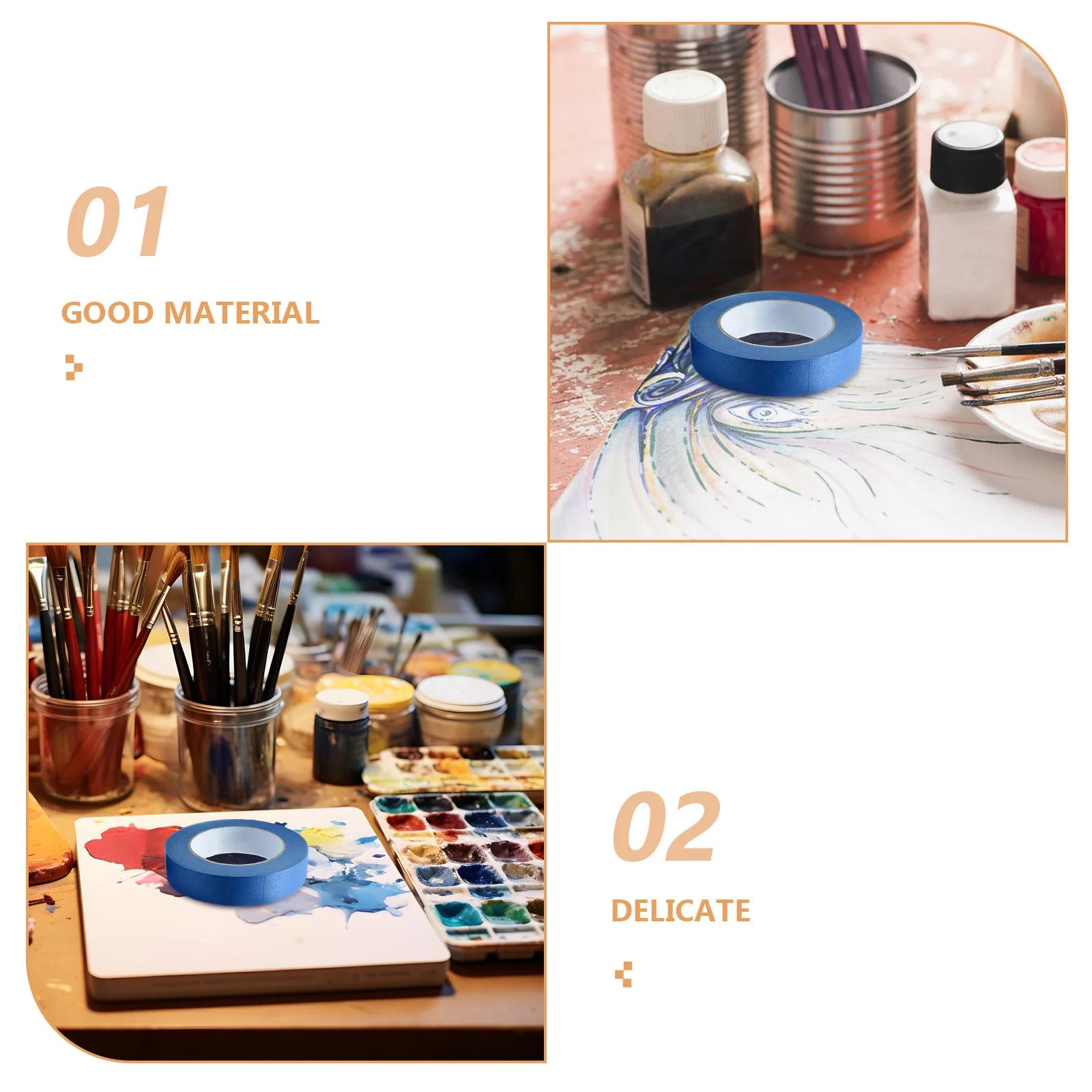 5 Rolls 20M Wall Decoration Tape For Painting Cars Diy Artists Auto Body Repair Adhesive Masking Tapes Craft Art Designing Tape