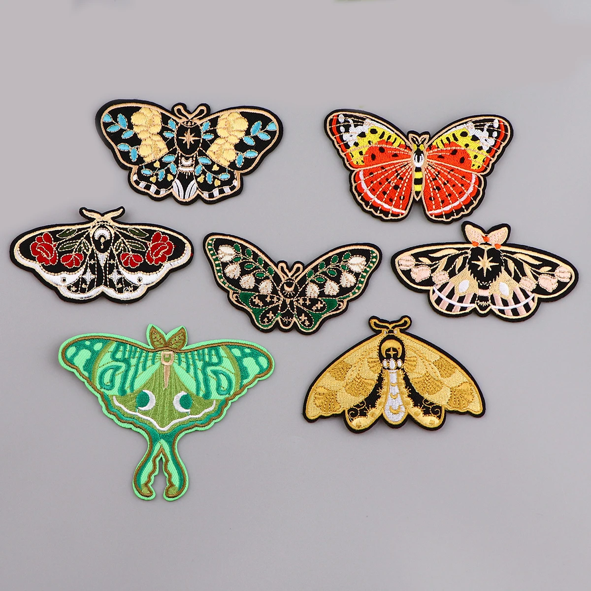 

Beautiful Butterfly Embroidered Patch Moth Patches On Clothes DIY Accessories Iron On Patches For Clothing Stickers