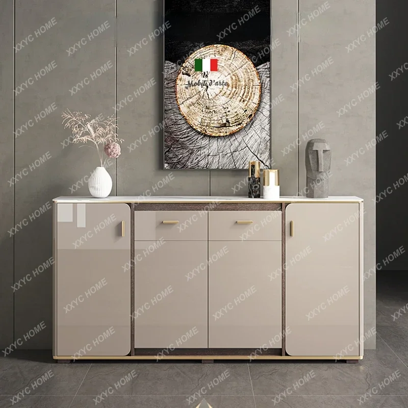 D178 Y yj Light Luxury Ultra-Thin Sideboard Cabinet 20cm Modern Simple Tea Cabinet Narrow Locker