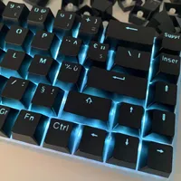 French Keycaps Translucent Keycap 132 Keys RGB ABS Keycaps Set OEM Profile For Gaming Mechanical Keyboard for MX Switch Cap