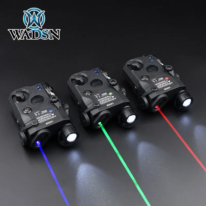 Tactical Airsoft UHP AN PEQ 15 PEQ-15 LA5C Red Dot Green Laser Indicator IR Weapon Scout LED AR15 Light Fit 20MM Rail