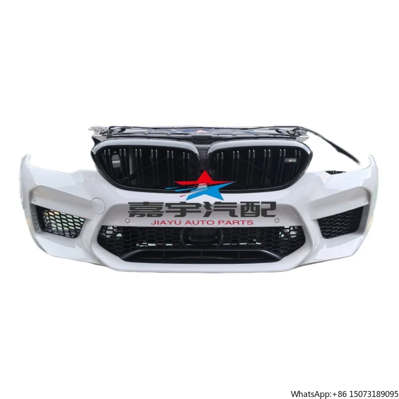 

Передний бампер в сборе с радиатором и фарами для BMW M5 F90 2018-2019 гг. (состояние: б/у)