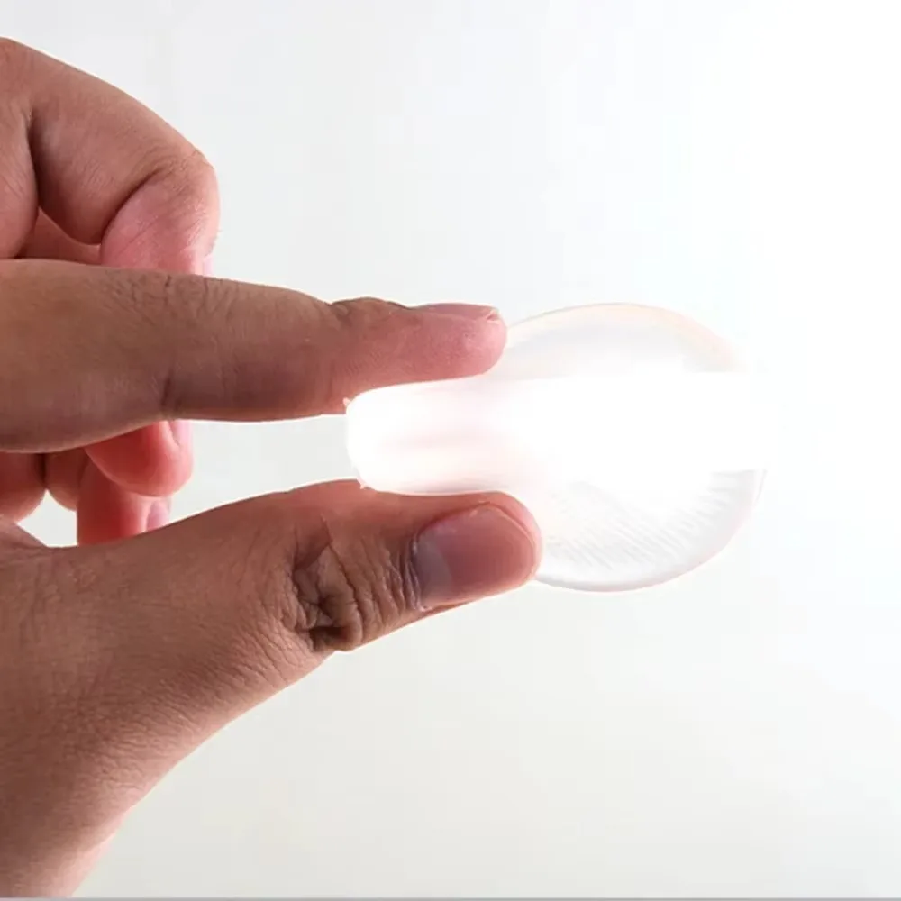 Nieuwe Siliconen Poederdons Transparant Geen Poeder Eetpoeder Jelly Puff Cosmetische Bladerdeeg Gezicht Foundation BB
