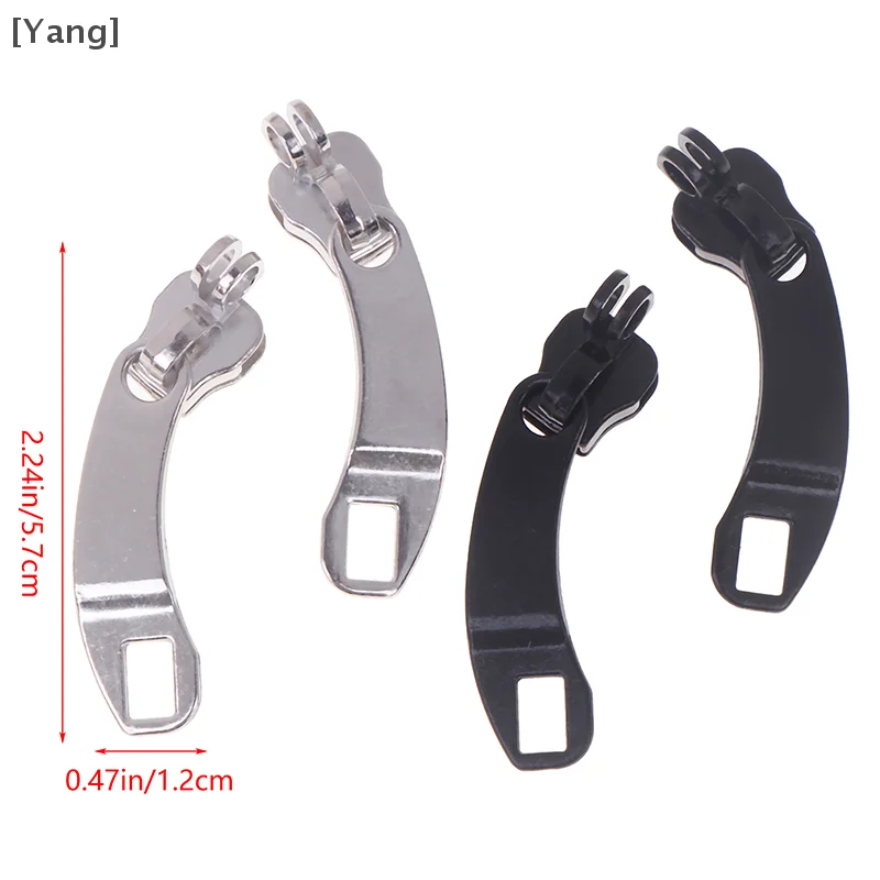 5Pairs 8# Zipper Head With Lock Hole For DIY Clothes Suitcase Backpack Zip Puller Repair Kit DIY Sewing Material