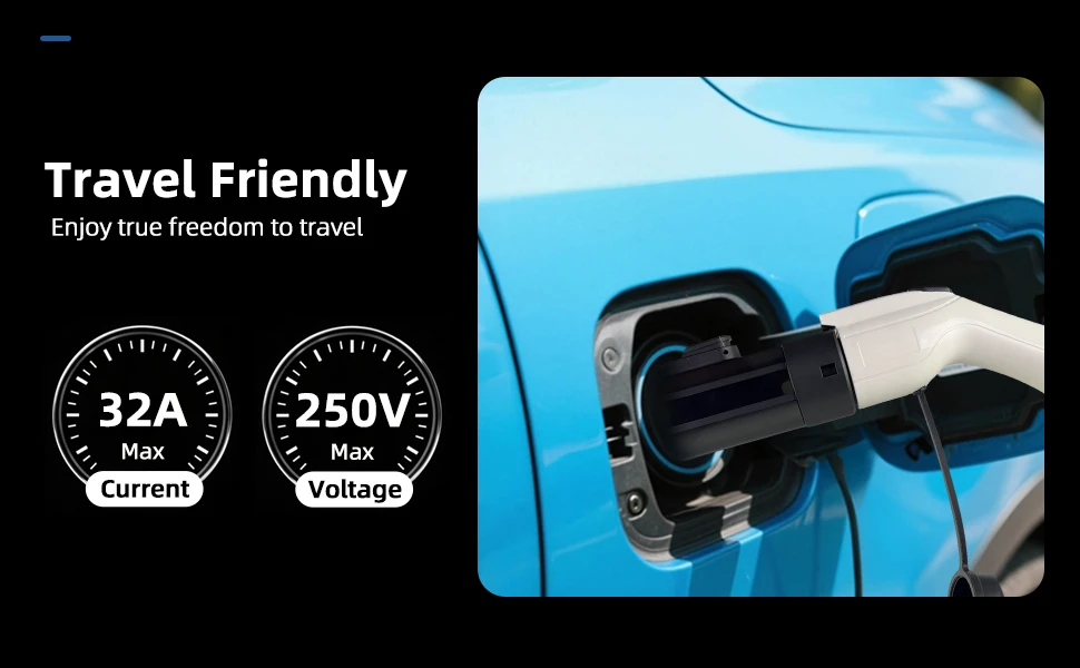 GBT zu NACS Adapter AC 32A 7kW GB/T Ladegeräte zu Tesla NACS-Standard Elektrofahrzeuge Adapter für Model 3 Y X S Zubehör – Detail 3