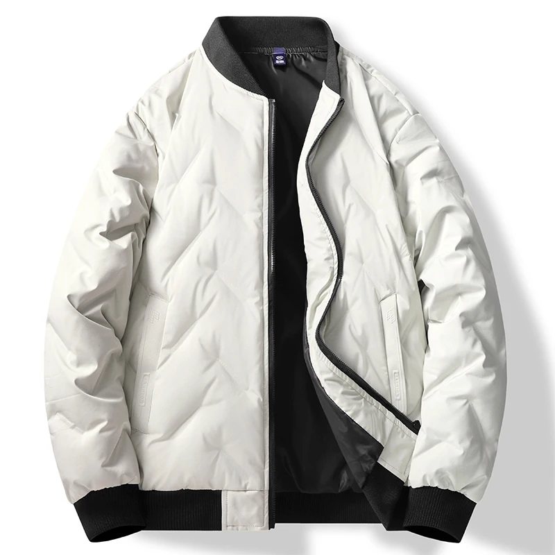 

Outdoor Hiking Jacket Men Warm Cotton-padded Jacket for Men Winter Casual Spring and Autumn Overcoat Flight Jacket New Men Coat