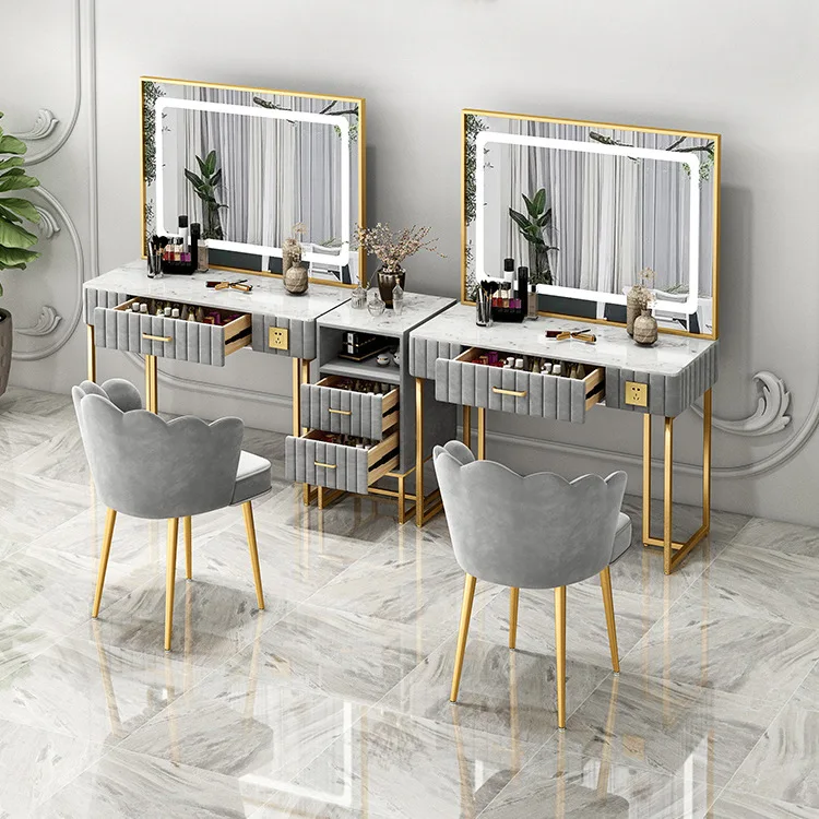 

Photo studio marble makeup Taipei European ins bedroom dresser photography studio makeup professional makeup table mirror