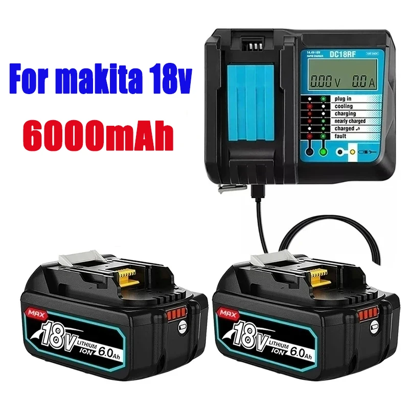 

The 6.0Ah BL1860 that replaces Makita 18V lithium ion battery is compatible with Makita 18V BL1850 1840 1830 cordless power tool