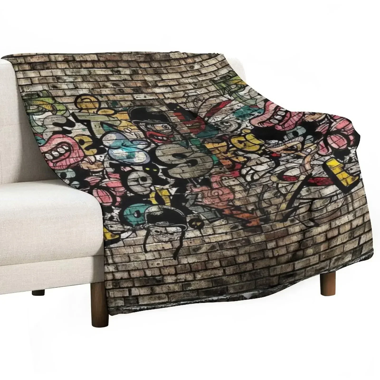 street art Throw Blanket Hair anime Blankets