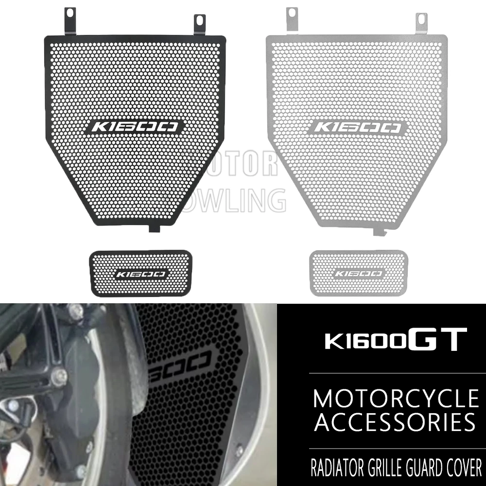 

For BMW K1600GT 17 K1600GTL 22 K1600 GT GTL 2010-2022 2023 Motorcycle Radiator Grille Guard Cover Protector and Oil Cooler Set