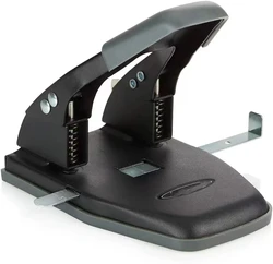 2 Hole Punch, Comfort Handle Two Hole Puncher, 35 Sheet Punch Capacity, 50% Reduced Effort, Includes Alignment Guide