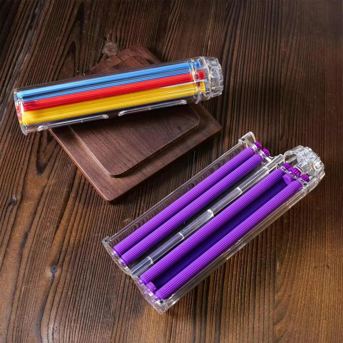 Upgraded 8mm Manual Cigarette Roller Machine Heavy Duty Tobacco Injector with Metal Guide,Home Rolling Kit for Perfect Cigarette