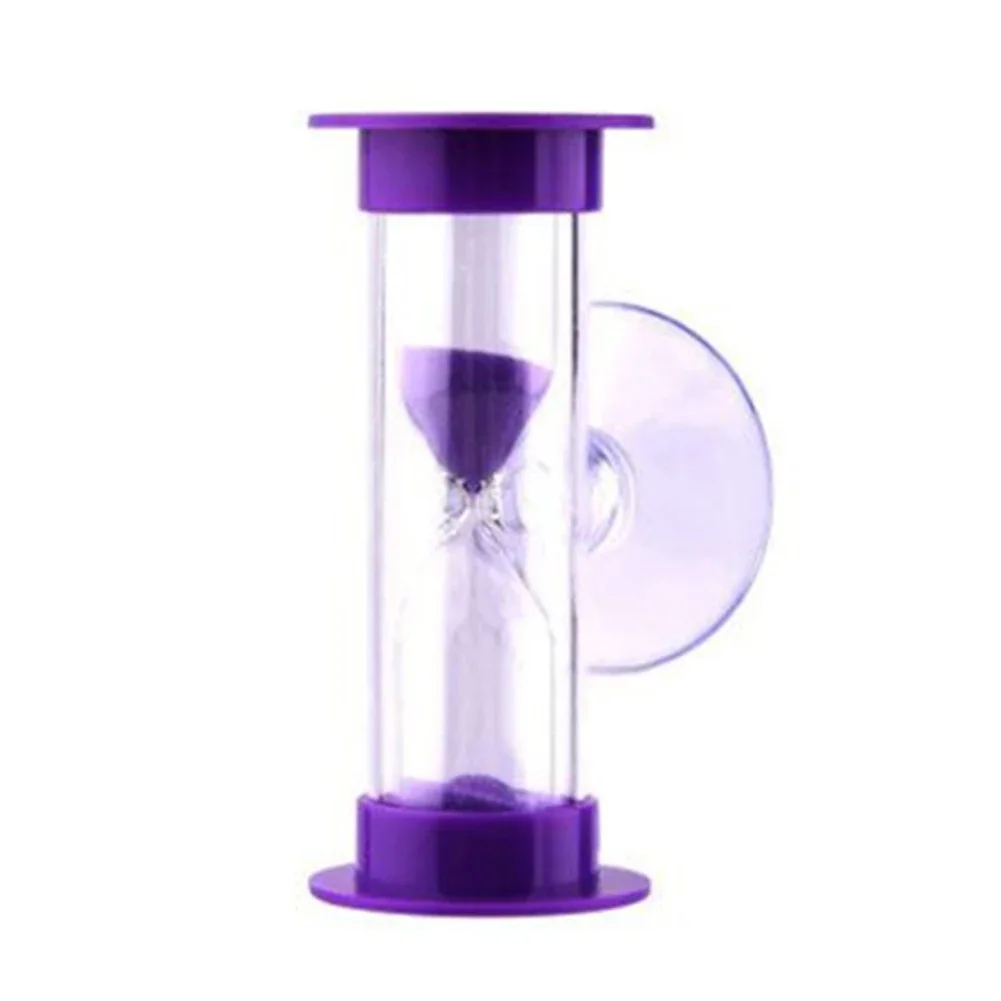 1pcs 2 Min Blue Sand No Battery Shower Timer Tooth Brushing Timer Wall Mounted Hourglass Children Home Decors