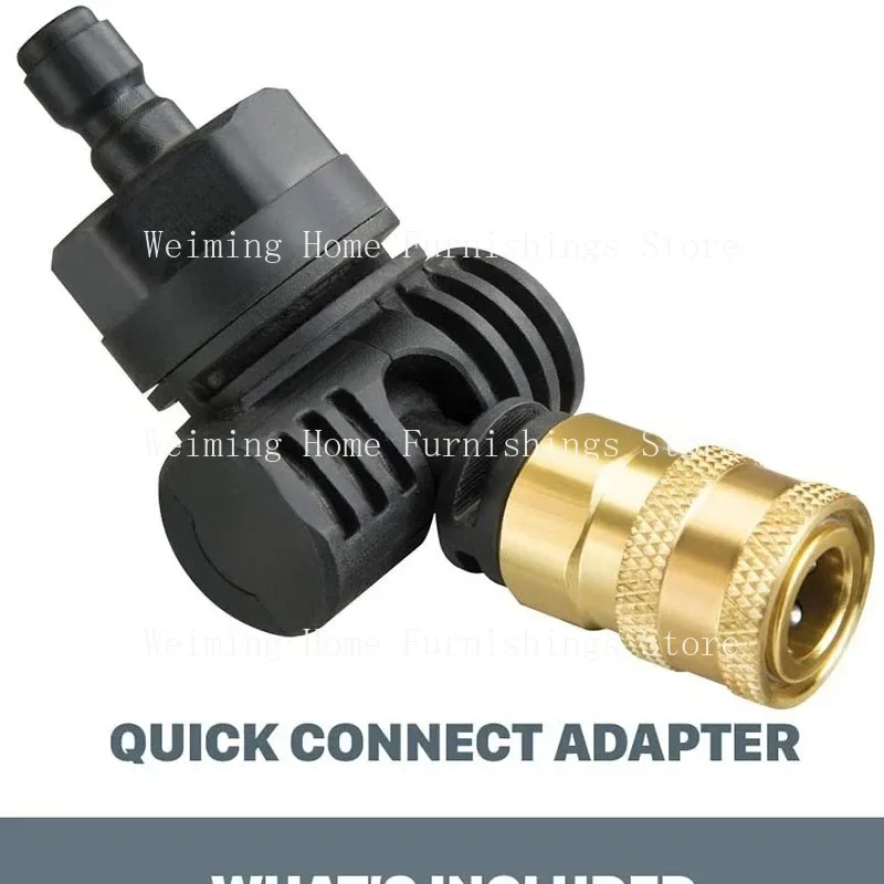 Car Pressure Washer Adapter 180 Degree Pivoting Quick Connect Adapter FOR WG620/630 Power Cleaner Connector 1pc