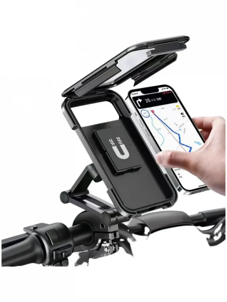 AliExpress NONE New Adjustable Retractable Bike Phone Holder 360° Rotating Waterproof Anti-Shock Bike Motorcycle Phone Mount Touchscreen Bracket