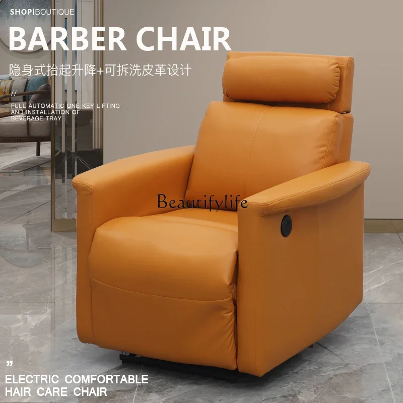 Hair Salon Chair for Hair Salon Hot Dyeing Hair Care Beauty Shop Electric Reclining Nursing Chair