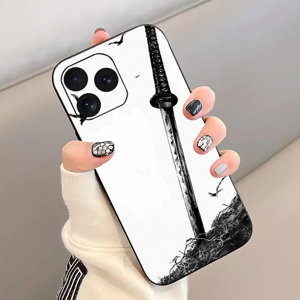 Anime Vagabond Phone Case For iPhone 8 11 12 13 Pro 14 15 Mini X XR XS max Plus Shell