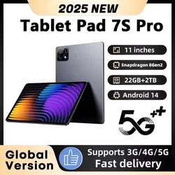 2025 Global Mi 11 inch tablet Android 14 Pad 7S Pro 16GB 1TB Snapdragon 8 Gen2 4K HD 5G WIFI Bluetooth WPS 20000mAh tablets Tab