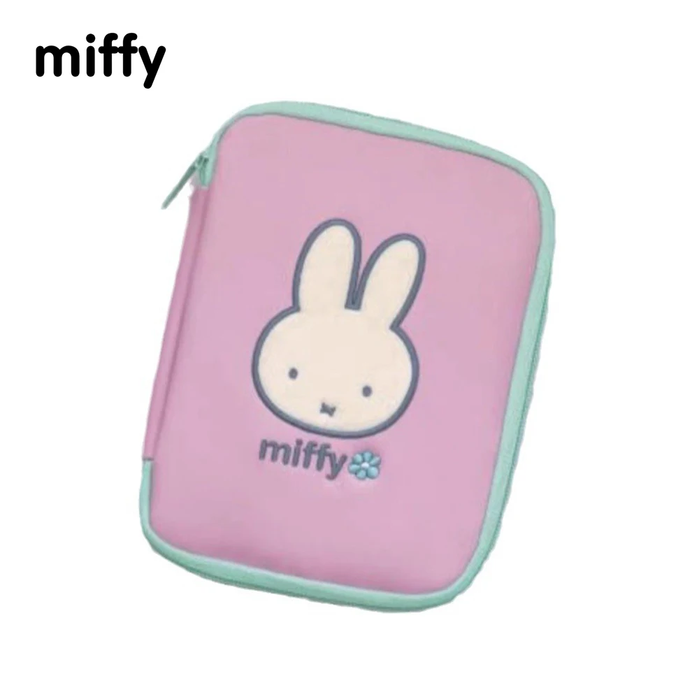 Kawaii miffy saco de armazenamento saco de maquiagem bonito dos desenhos animados portátil multifuncional saco bolsa presente de natal brinquedo