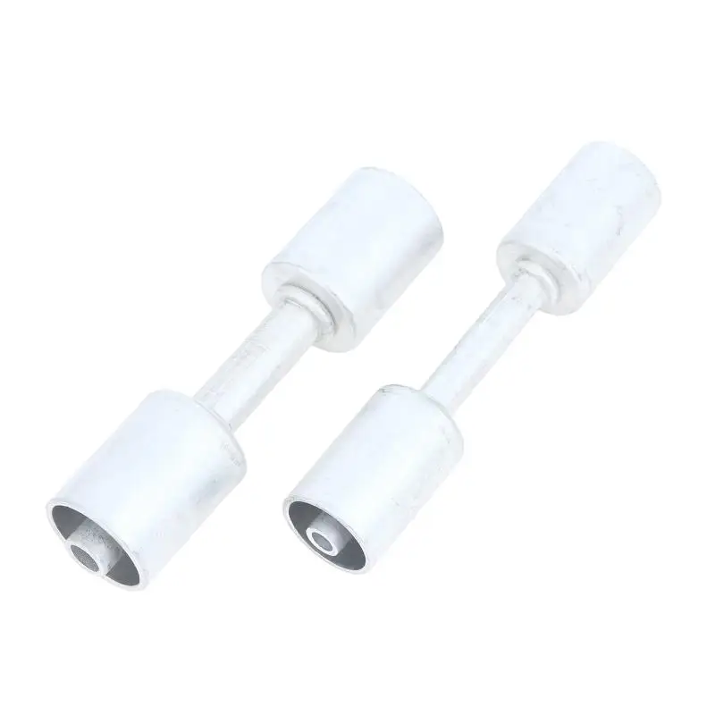 Straight Aluminum Beadlock Splice Fitting Precision Machined #6 #8 #10 Sizes for Automotive A/C System Upgrades