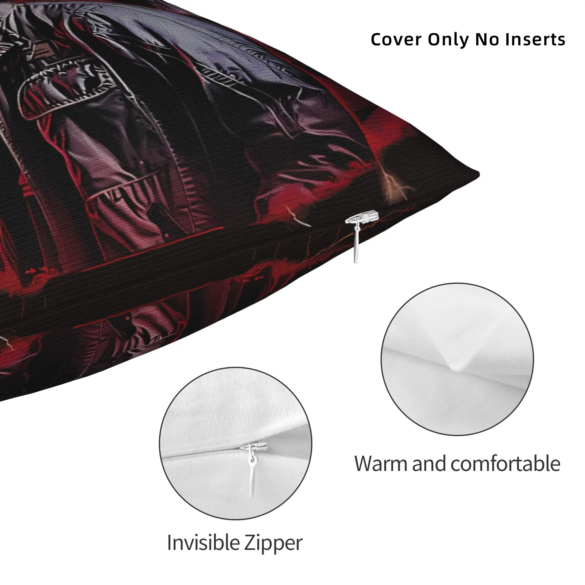 Steve Harrington Horror Series Charakter-Kissenbezug, weicher Kissenbezug, Retro, trendige Kissenbezüge für Wohnzimmer, Sofa