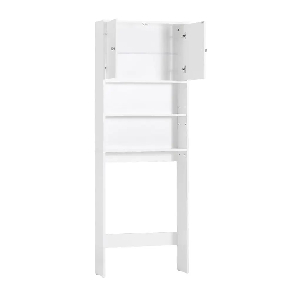 Muebles para Baño, Mueble para Inodoro, Organizador de Baño con Puertas, Almacenamiento sobre el Inodoro Estrecho, 182 cm de Alto
