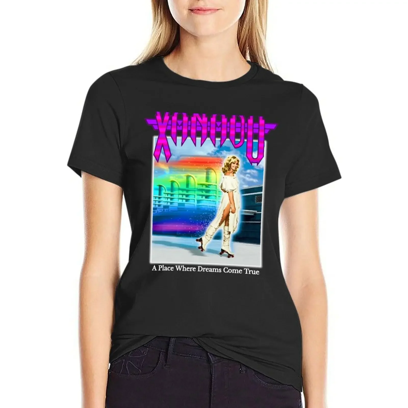 Xanadu (Transparent) Roller Skating T-Shirt anime clothes lady clothes woman t shirt