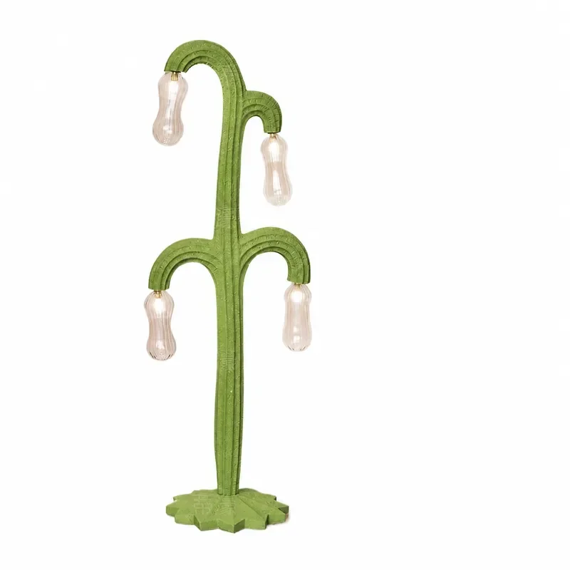 Nordic Light Luxury Cactus Floor Lamp Simple Pastoral Style Creative Hotel B&B Model Room Decoration