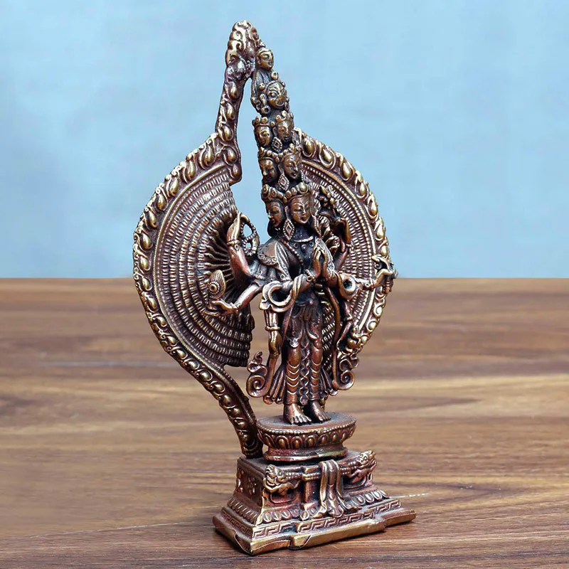 Thousand-Handed Guanyin Buddha Statue for Home Worship, Guanyin Buddha Statue for Home Use, Bronze Buddha Statue, Guanyin Bodhis
