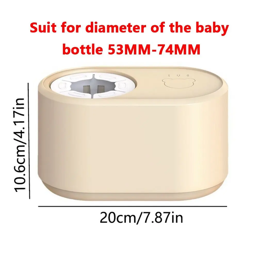 Calentador de botellas de leche ajustable, licuadora de leche eléctrica de 3 modos de poco ruido, calefacción segura y práctica, calentador de botellas sin agua para el hogar