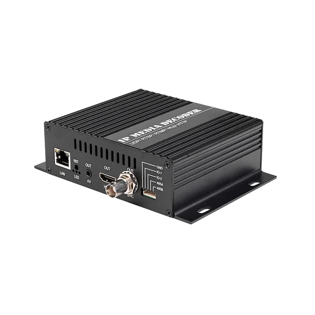 H9120D H.265 H.264 HEVC UHD 4K HDMI IP BNC decodificador de vídeo compatible con SRT P2P RTP RTSP RTMP decodificación de transmisión en vivo