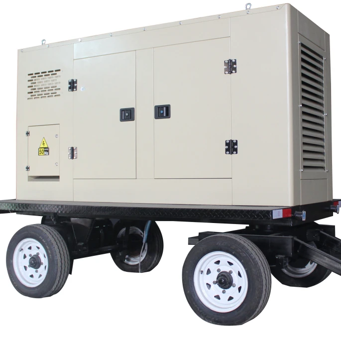 Trailer type box trailer 20kva -250kva soundproof  generator