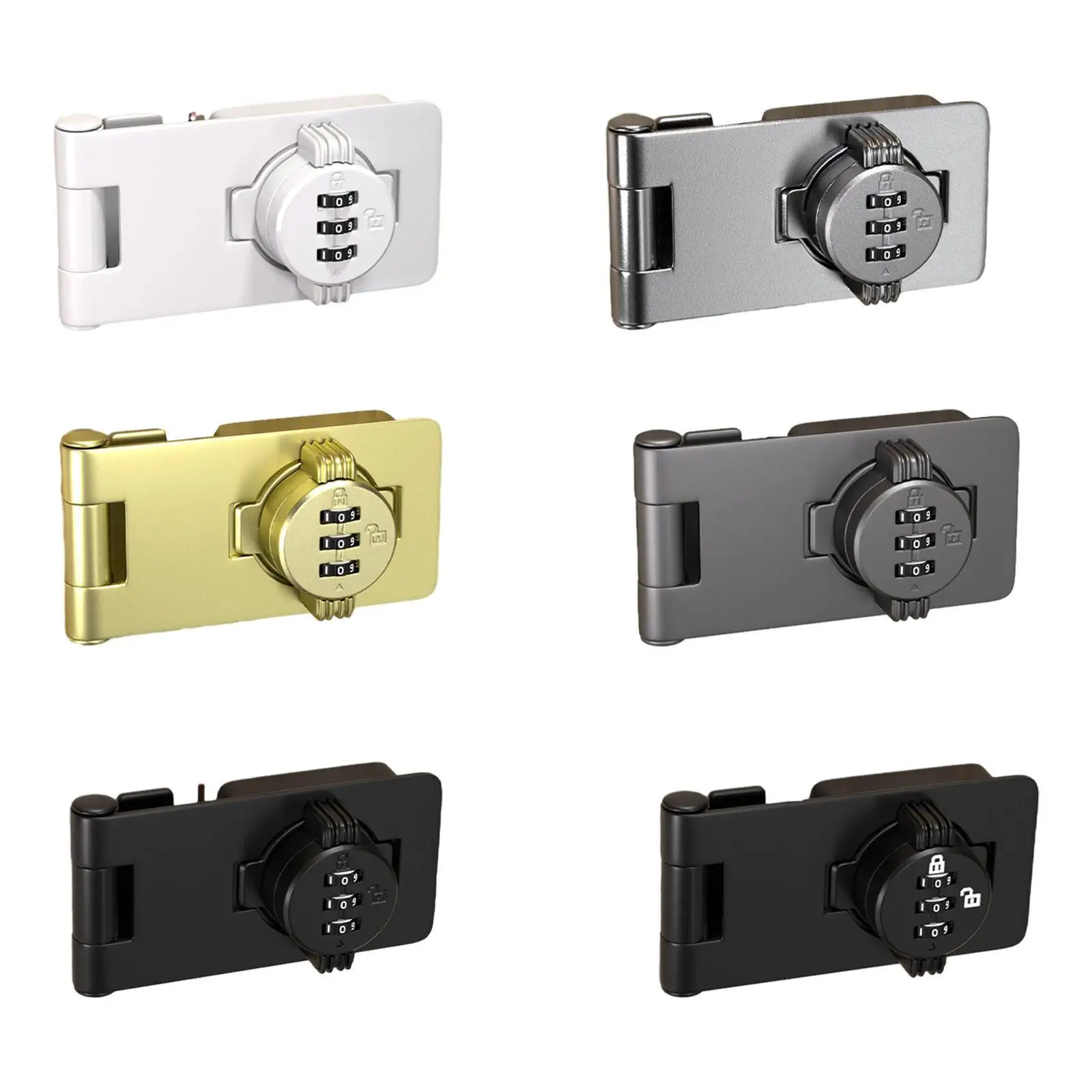 

Кодовый замок для шкафа с паролем, поворотный замок с засовом, замок для шкафа без ключа, кодовый замок для домашнего шкафа, вращающаяся засов