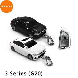 Car Shape Model Car Key Case Cover Fob Shell For BMW 3 Series M3 G20 Plastic Car Model Key Case Cover