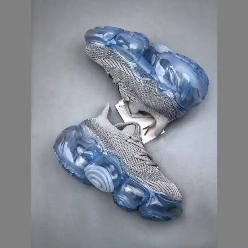 

2026 Height Increasing Thick Soled Knitted Women's Shoes Big Bubble Ladies Swinging Shoe Breathable Women's Sports Shoes