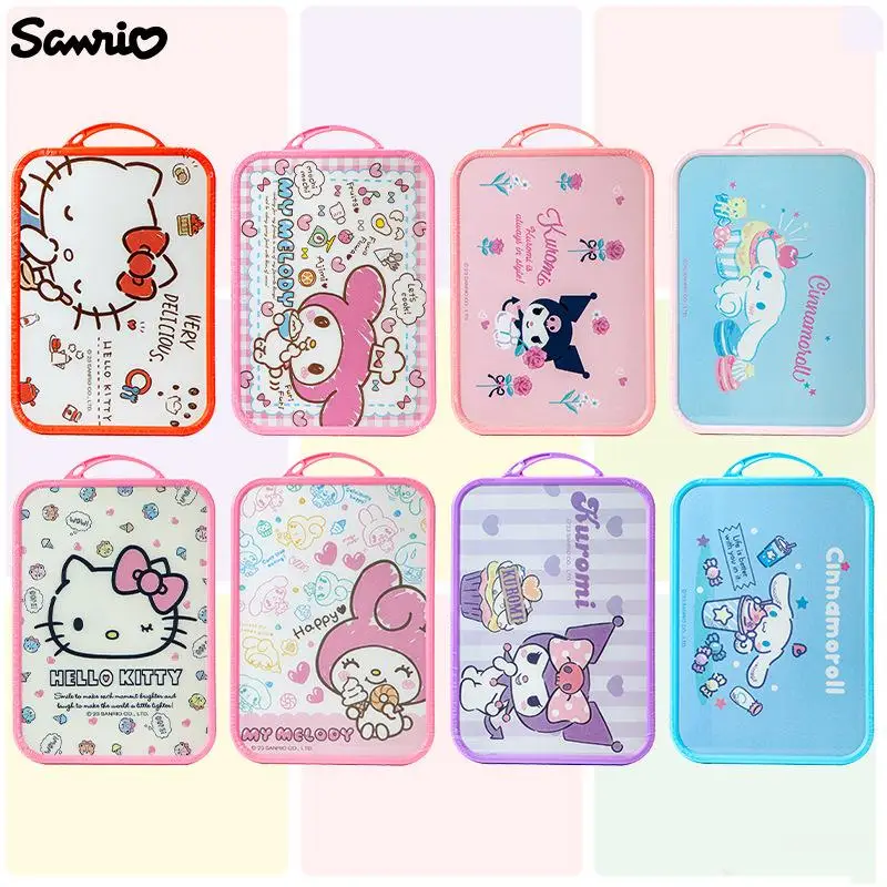 Kawaii Sanrio Hello Kitty Cinnamoroll Kuromi Chopping Board Anime Figure Cutting Board Leak Proof Easy To Clean Kitchen Supplies