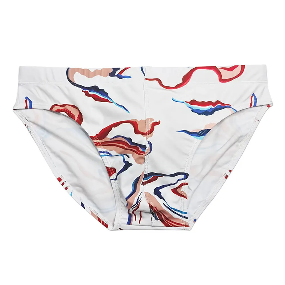 2026 men's triangular close-fitting briefs cross-border low-rise quick-drying beach swimming briefs UXH702